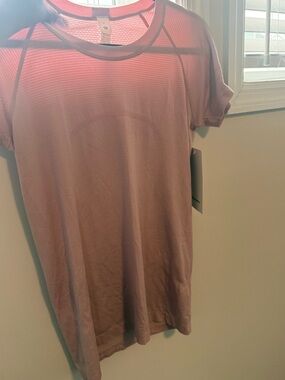 lululemon athletica pink haze swiftly tech short sleeve 2.0 brand new with tags